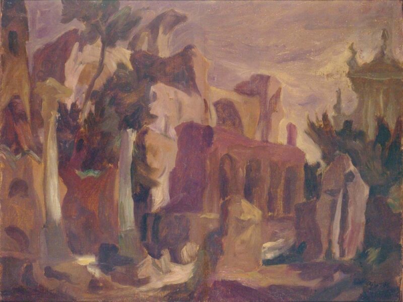 Afro Basaldella, La Basilica di Massenzio, 1939