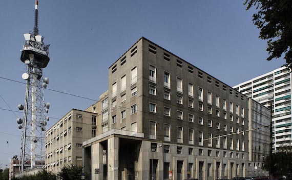 La sede Rai di Corso Sempione a Milano