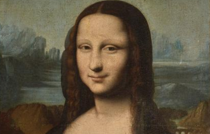 Particolare della replica della Gioconda aggiudicata a 3 milioni di euro