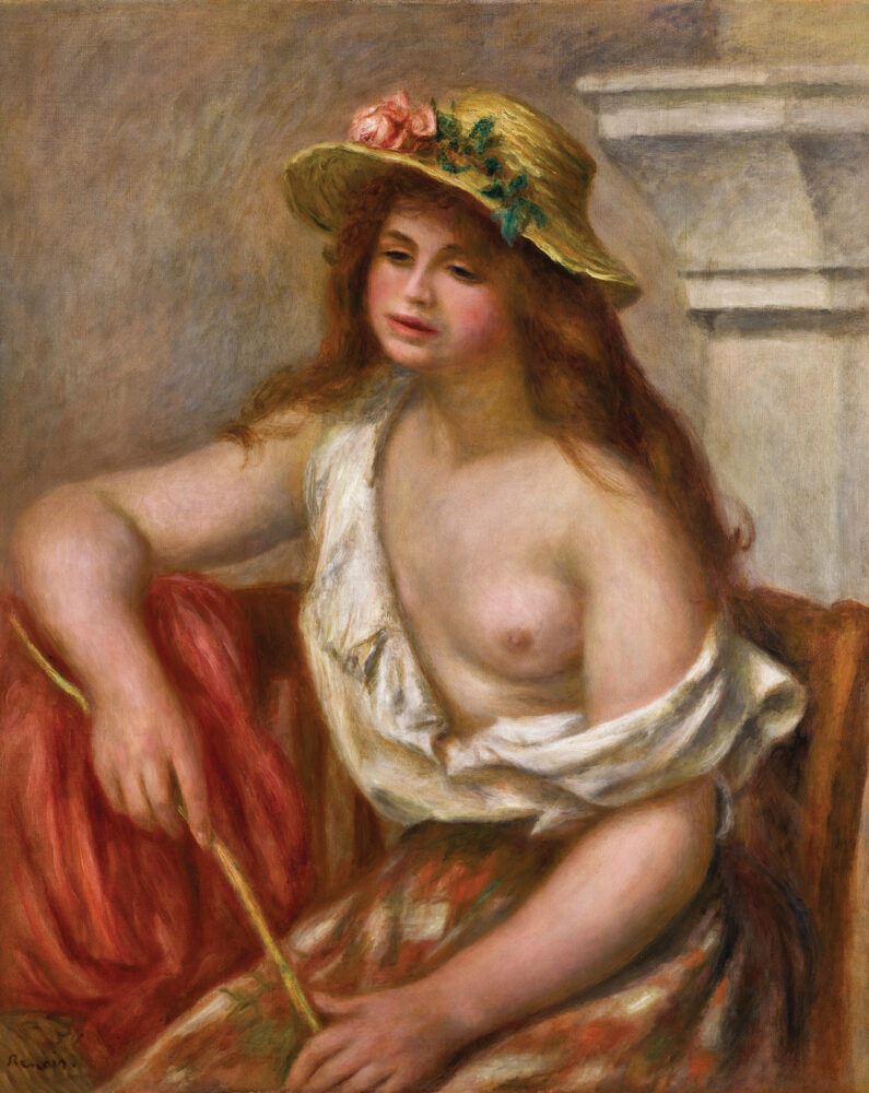 Pierre-Auguste Renoir, La bohémienne or Le bergère, est. £700,000-1,000,000