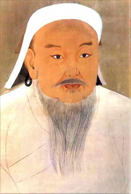 Portrait of Gengis Khan, XIV sec - Pittore aninimo