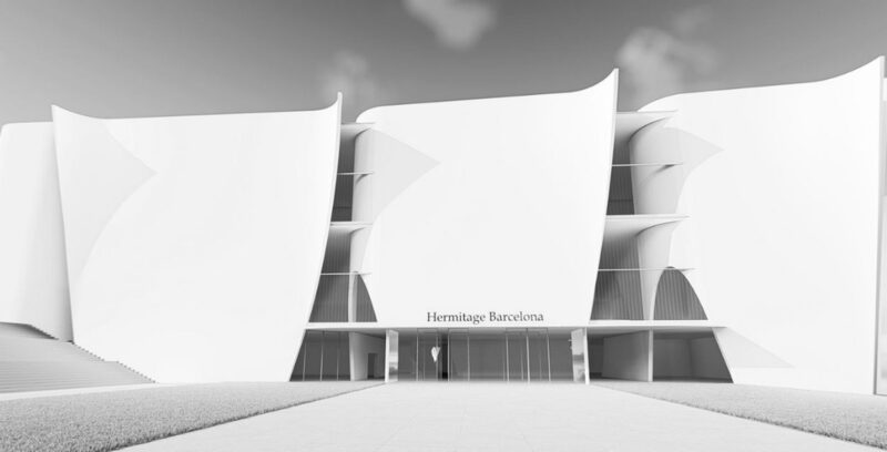 Rendering dell'Ermitage Barcellona