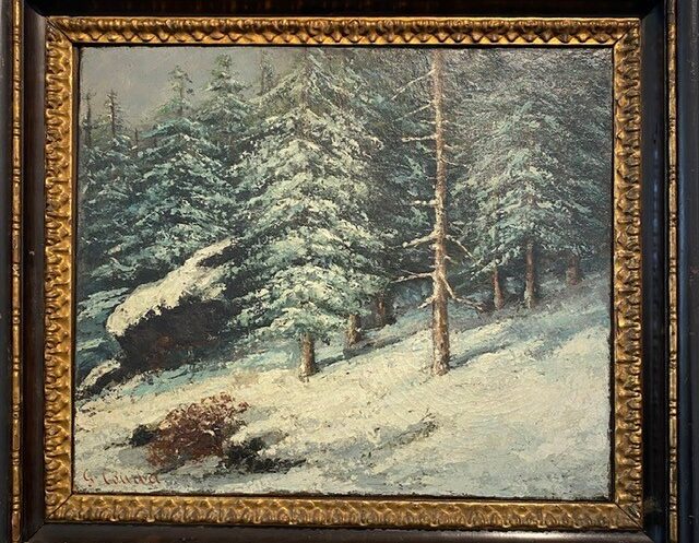 Gustave Courbet, Foret Sous la Neige(1869)