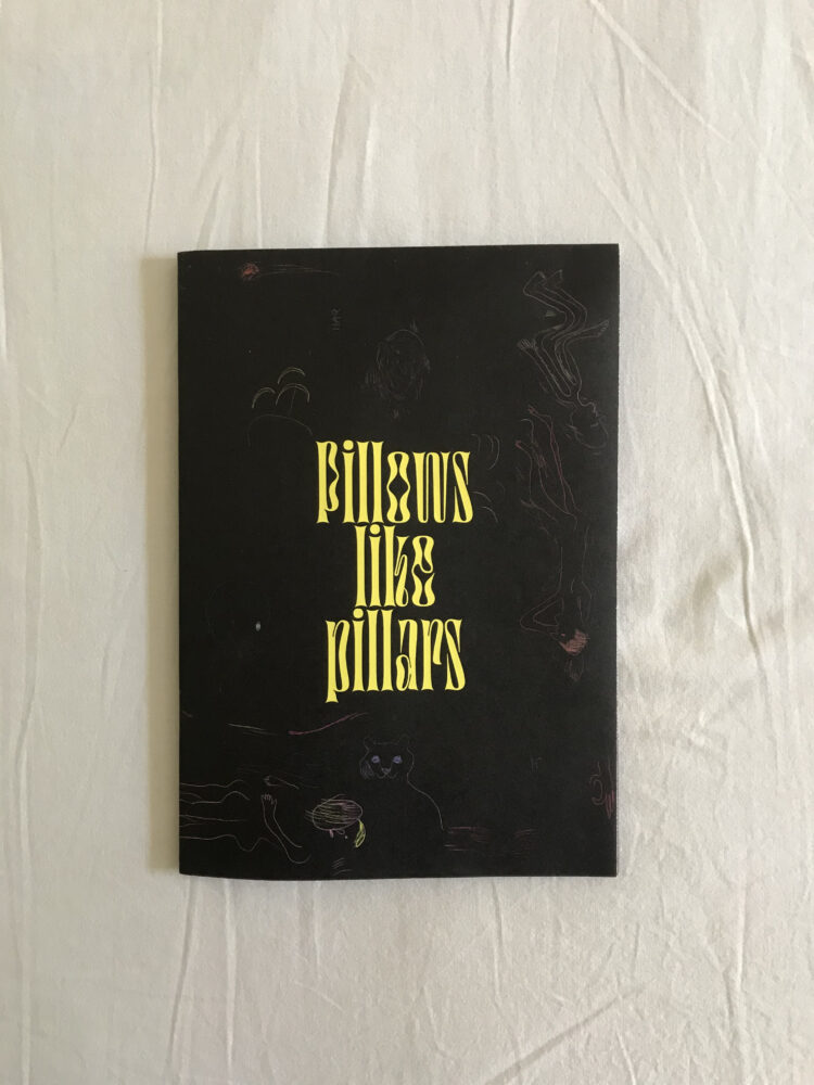 PILLOWS LIKE PILLARS - Catalogo, graphic design a cura di Mattia Pajè, 2021 - Courtesy Associazione Barriera
