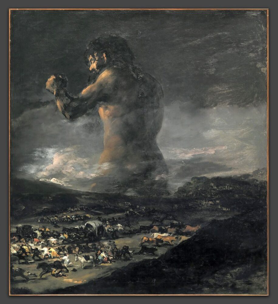 Francisco Goya, 'The Colossus (ca. 1818–25). Courtesy of Museo Nacional del Prado, Madrid.