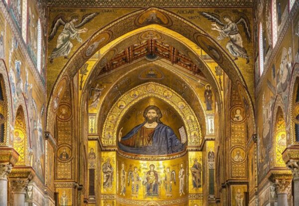 Il Cristo Pantocratore all'interno del Duomo Cattedrale di Monreale