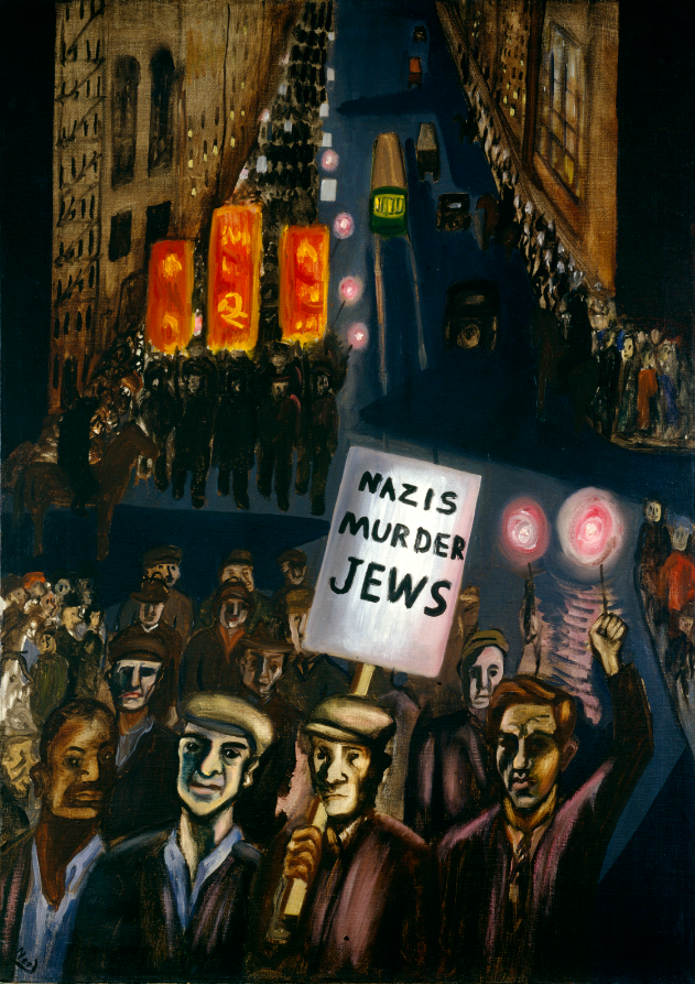 Alice Neel I nazisti uccisero gli ebrei ( omicidio nazista ebrei ) , 1936 Olio su tela 106,7 x 76,2 cm Collezione Rennie, Vancouver © The Estate of Alice Neel, Bilbao, 2021