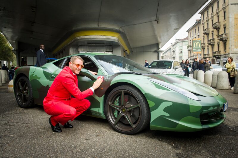 Lapo Elkann a Garage Italia Customs