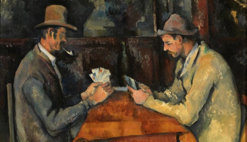 Paul Cézanne, I giocatori di carte (particolare)