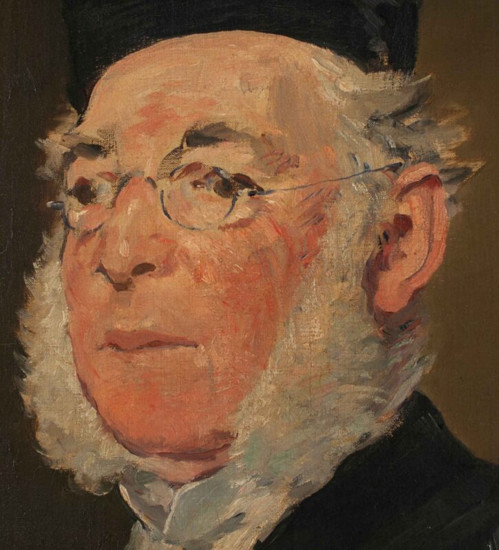 Édouard Manet, Dettaglio del ritratto di Jules Dejouy © Amgueddfa Cymru - National Museum Wales