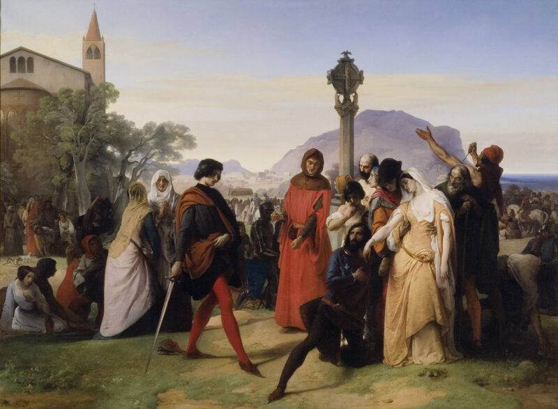 Francesco Hayez, I Vespri siciliani © Galleria Nazionale d'arte Moderna e Contemporanea, Roma