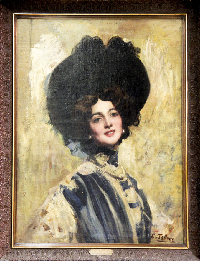 Cesare Tallone, Ritratto di Lina Cavalieri, 1905 © Archivio Galleria Campari