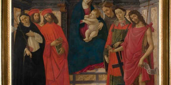 Pala del Trebbio Botticelli, Galleria dell'Accademia, Firenze, 1890