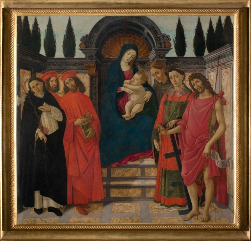 Pala del Trebbio Botticelli, Galleria dell'Accademia, Firenze, 1890