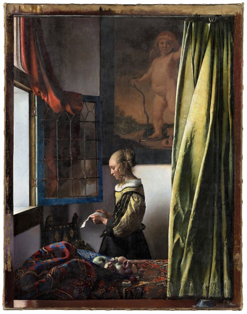 Johannes Vermeer, Girl Reading a Letter at an Open Window, ca. 1657. COURTESY STAATLICHE KUNSTSAMMLUNGEN DRESDEN