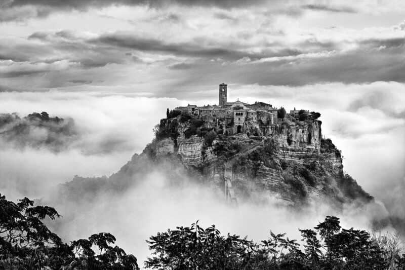 Civita nelle Nuvole, 2016 (Civita in the Clouds) Archival pigment print 27.56 x 39.37 in 60 x 90 cm Courtesy of artist