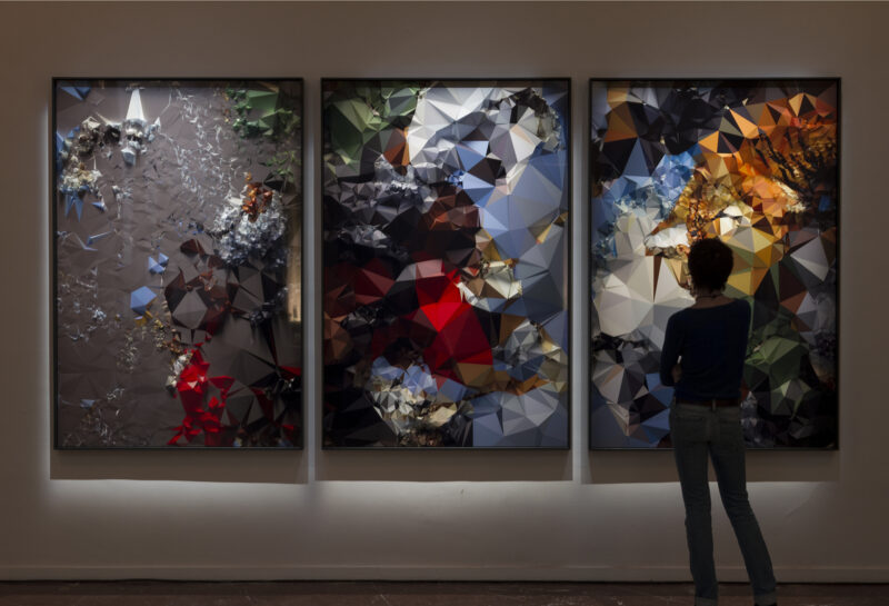 Quayola Iconographies #20: Tiger Hunt after Rubens , 2014 Serie di stampe a getto d'inchiostro / Series of inkjet prints