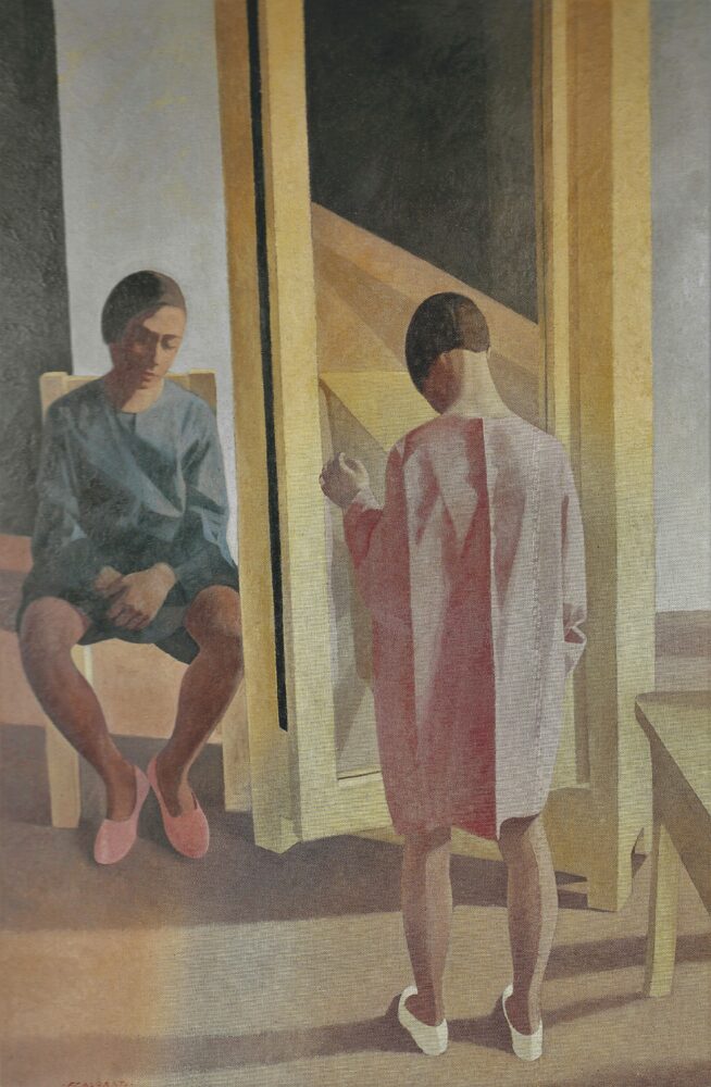 Felice Casorati Annunciazione, 1927 olio su tavola, 150 x 99 cm