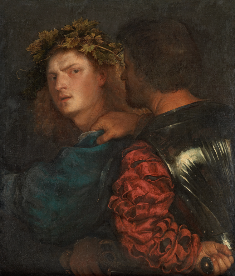 Tiziano Vecellio, Il Bravo , tela, 75 x 67 cm, Vienna, Kunsthistorisches Museum Gemäldegalerie inv. GG 64