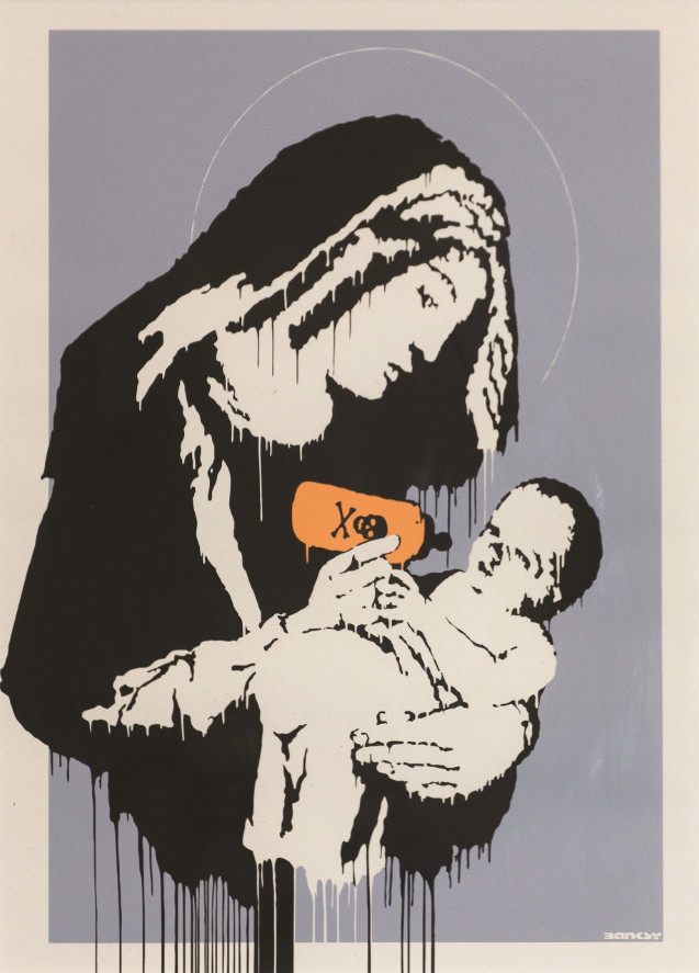Virgin Mary (Toxic Mary) 2003 /serigrafia su carta / 76x56 cm / Collezione privata