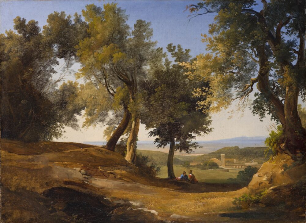 GIOVANNI BATTISTA CAMUCCINI SAN PAOLO IN ALBANO DAL CONVENTO DEI CAPPUCCINI, 1840