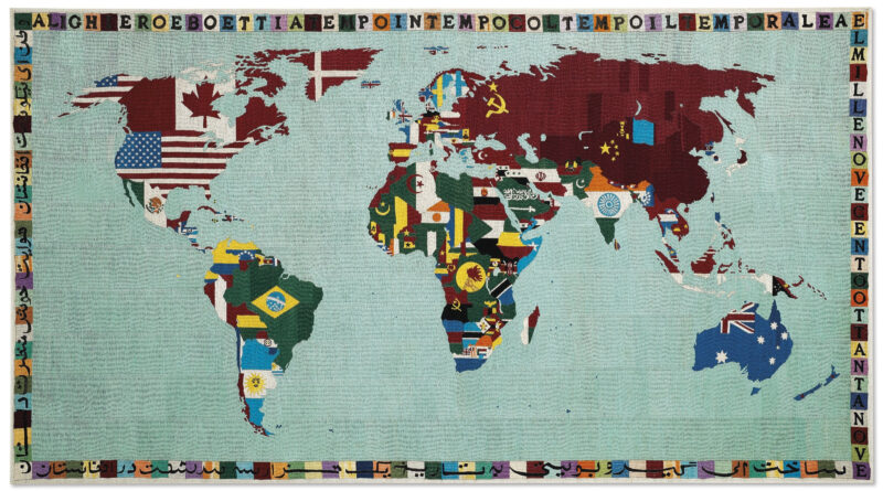 Alighiero Boetti, Mappa (1988-89, estimate: £1,200,000-1,800,000)
