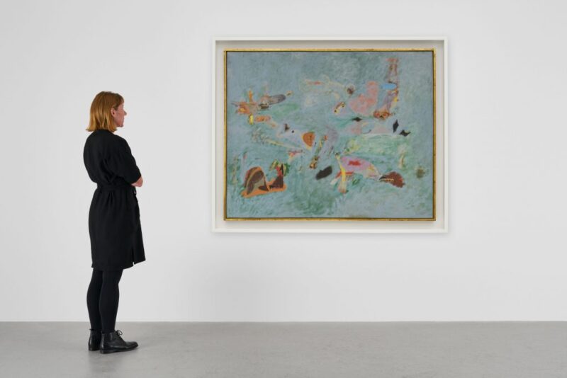 Arshile Gorky, Untitled (Virginia Summer) ca. 1946–47. Photo by Jon Etter, ©the Arshile Gorky Foundation/Artists Rights Society, courtesy the Arshile Gorky Foundation and Hauser and Wirth.
