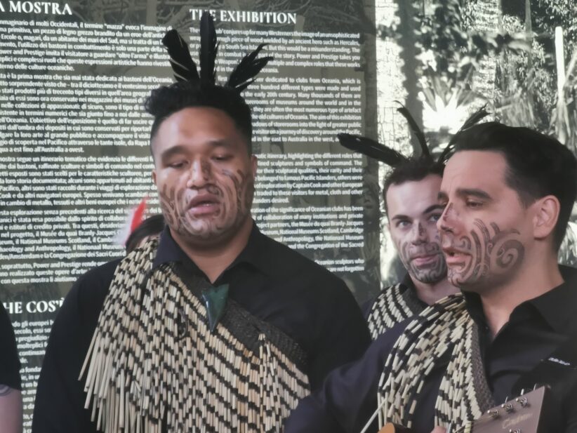 Lo spettacolo Maori alla preview di Power & Prestige, Palazzo Franchetti, Venezia
