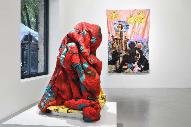 Basil Kincaid, The Rolling Fields To My House, 2021. Installation view at Galleria Poggiali, Milano. Foto Michele Alberto Sereni. Courtesy Galleria Poggiali