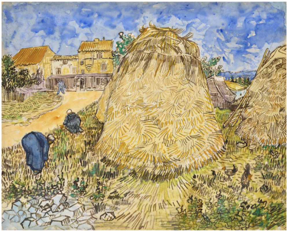 Vincent Van Gogh,Meules de blé, 1888.