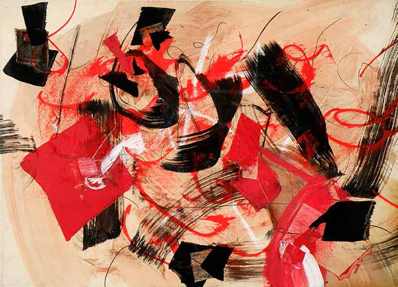 Tancredi, senza titolo, 1955, tecnica mista su carta, 71x100cm