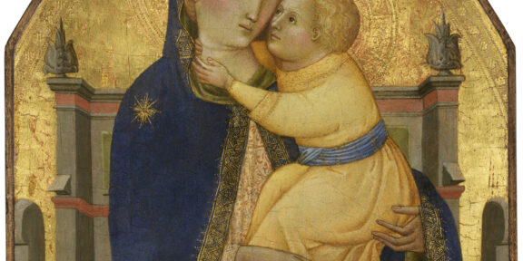 Agnolo di Taddeo Gaddi: Madonna col Bambino, c. 1373, tempera su tavola, fondo oro, cm 48,5 x 38