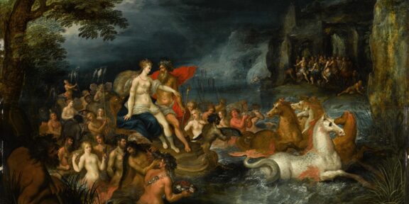 Frans Francken The Younger (1581 - 1642), The Triumph of Neptune and Amphitrite, Panel: 53.6 x 75.2 cm Signed lower right: f · franck · iN F fe - DE JONCKHEERE