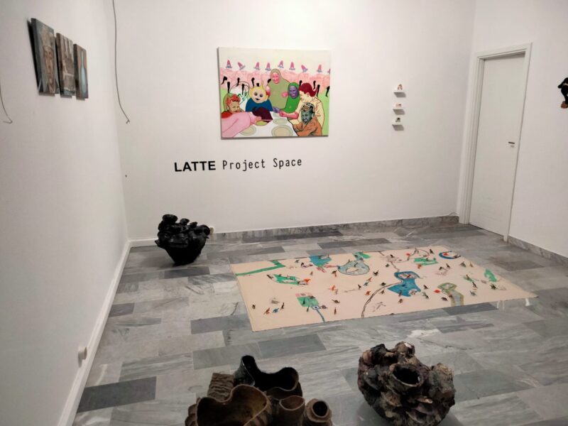 Che la festa cominci! - Exhibition view, Latte project space, Faenza, 2021 - Courtesy Latte project space