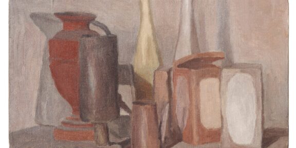 Da una raffinata collezione privata. Giorgio Morandi (1890-1964) Natura morta firmato e datato 'Morandi 1941' (in basso a sinistra) olio su tela 31.5 x 42 cm. Eseguito nel 1941
