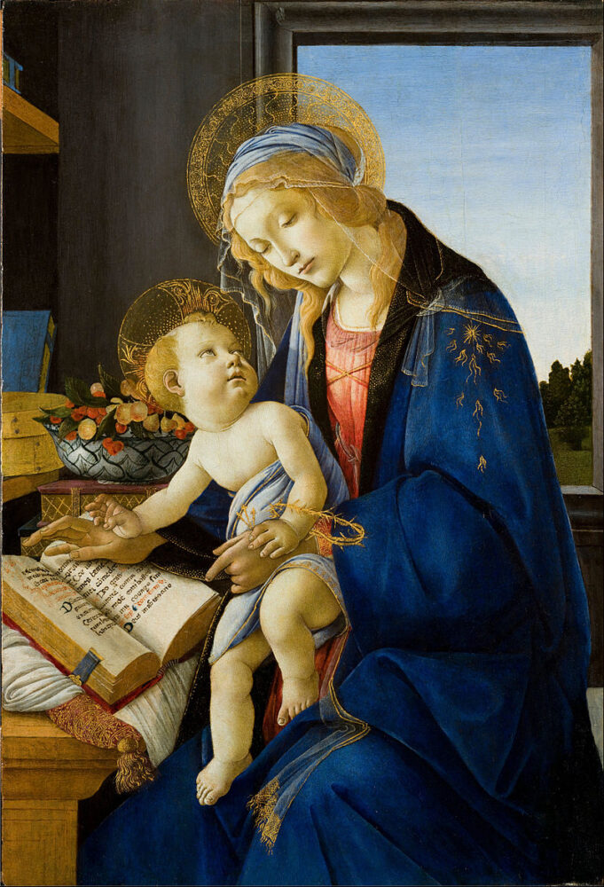 Botticelli, Madonna del Libro, 1481 circa. Milano, Museo Poldi Pezzoli