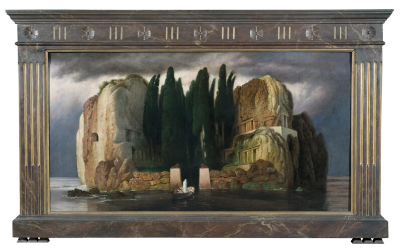 10. OTTO VERMEHREN (Güstrow 1861 – Rostock 1917) - L’isola dei morti, 1886-1900 - olio su tela - Collezione privata