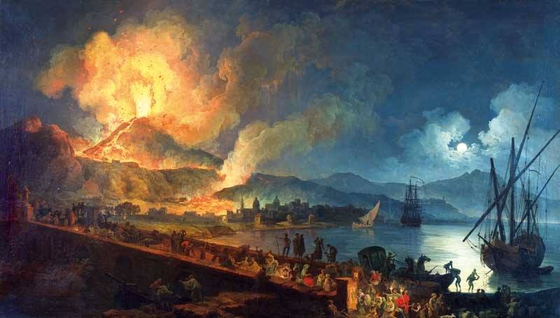 2. Pierre-Jacques Volaire, Eruzione del Vesuvio dal ponte della Maddalena, 1782. Napoli, Museo e Real Bosco di Capodimonte_