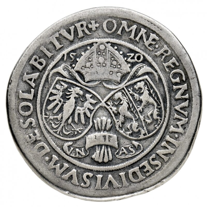 Tallero del 1520 di Bernardo II di Cles, vescovo – principe di Trento, valutato 3.000 euro