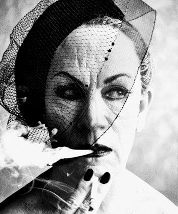 Courtesy of the Artist and Yancey Richardson Gallery William Klein - Smoke and Veil, Paris (Vogue) (1958), 2014 - Homage- Malkovich and the Masters