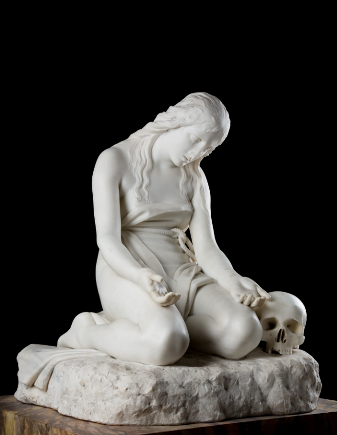 ANTONIO CANOVA (Possagno, 1757 – Venezia, 1822) Maddalena penitente 1809 marmo, 95 x 70 x 77 cm San Pietroburgo, Museo Statale He rmitag