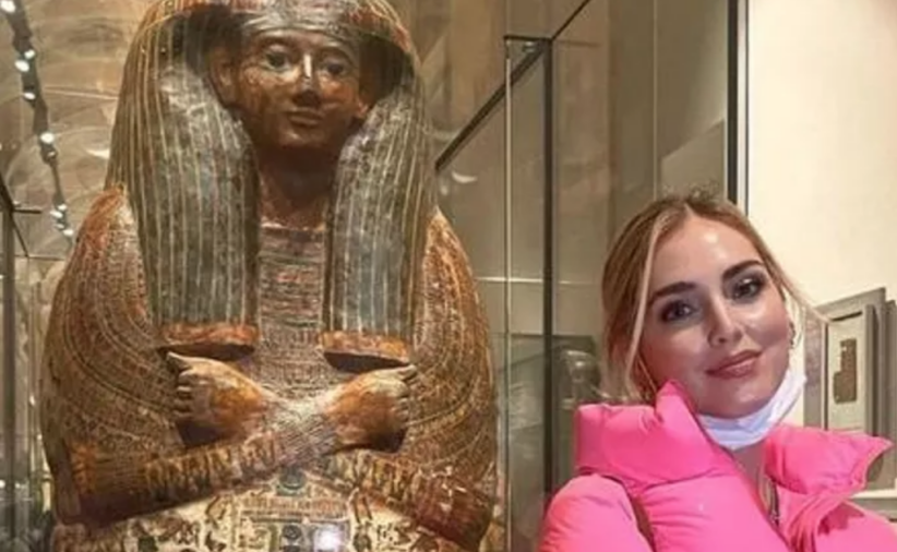 Chiara Ferragni al Museo Egizio di Torino