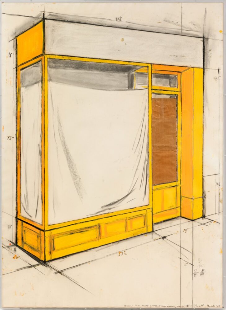 Christo, Yellow Store Front (Project from Merrin Paint Co.), 1965