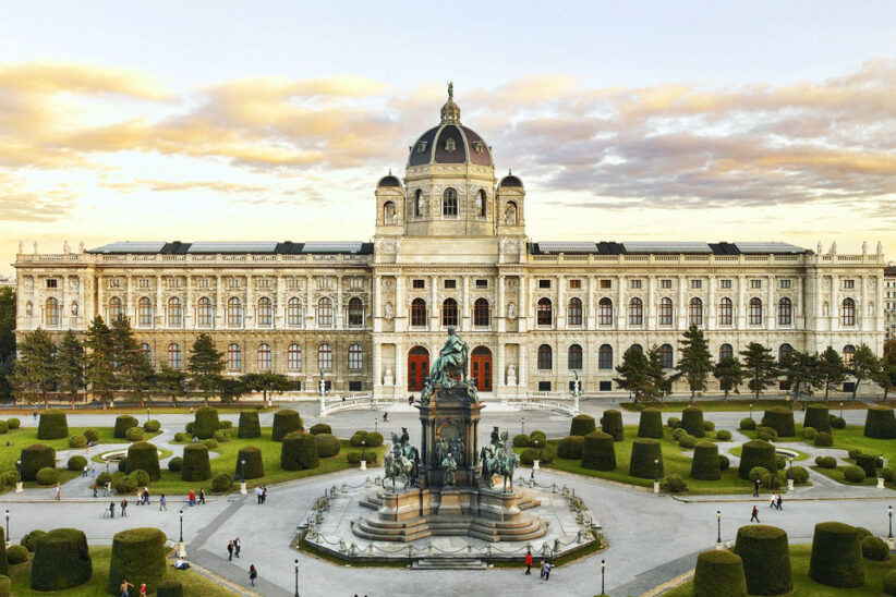 Il Kunsthistorisches Museum di Vienna, chiuso come tutti i musei in Austria