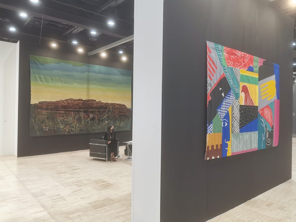 Lo stand della galleria Antonio Verolino alla fiera Arte in Nuvola