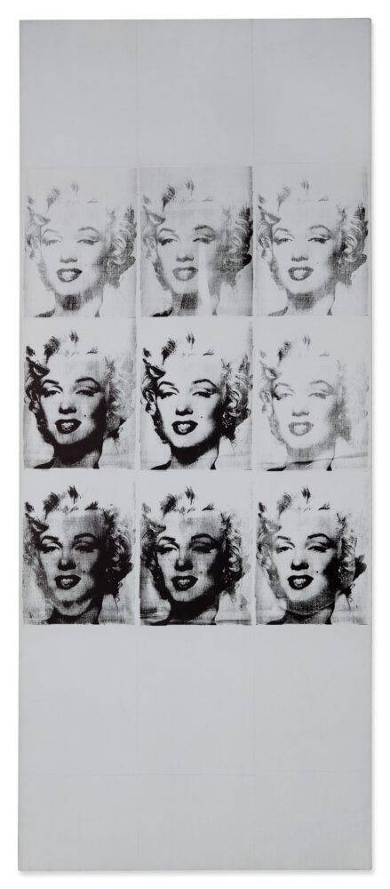 Lot 19. Andy Warhol, Nine Marilyns. Est. 40,000,000 - 60,000,000 USD