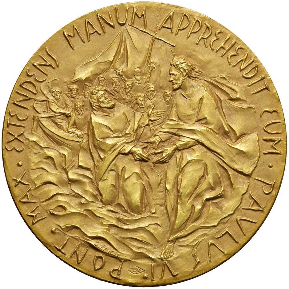 E’ di Enrico Manfrini questa bella medaglia per l’apertura della III sessione del Concilio Ecumenico Vaticano II.