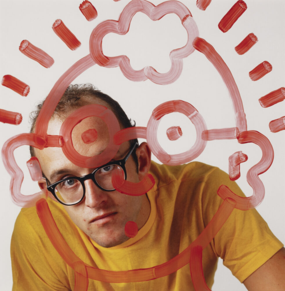 Untitled (Self-Portrait) [Senza titolo (autoritratto)] 1987 (ristampa 2006) C/Stampa digitale, 50 x 50.5 cm, Ed. 3/25 Courtesy of Nakamura Keith Haring Collection © Keith Haring Foundation