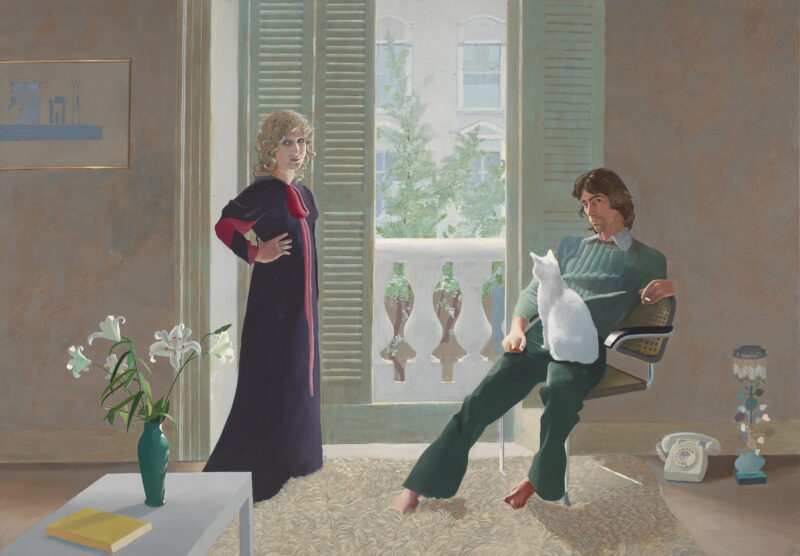 David Hockney Mr. and Mrs. Clark and Percy, 1970-71 Acrylic on canvas, 213.4 x 304.8 cm Tate: Presented by the Friends of the Tate Gallery 1971 © David Hockney
