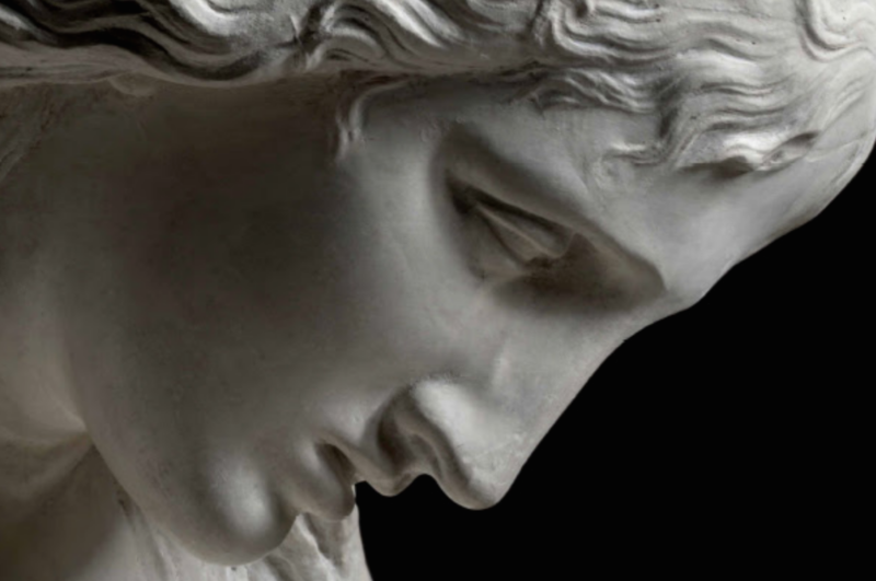 Antonio Canova, Maddalena penitente, Bologna, 1812 ca, Accademia di Belle Arti (particolare)
